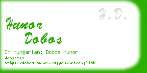 hunor dobos business card